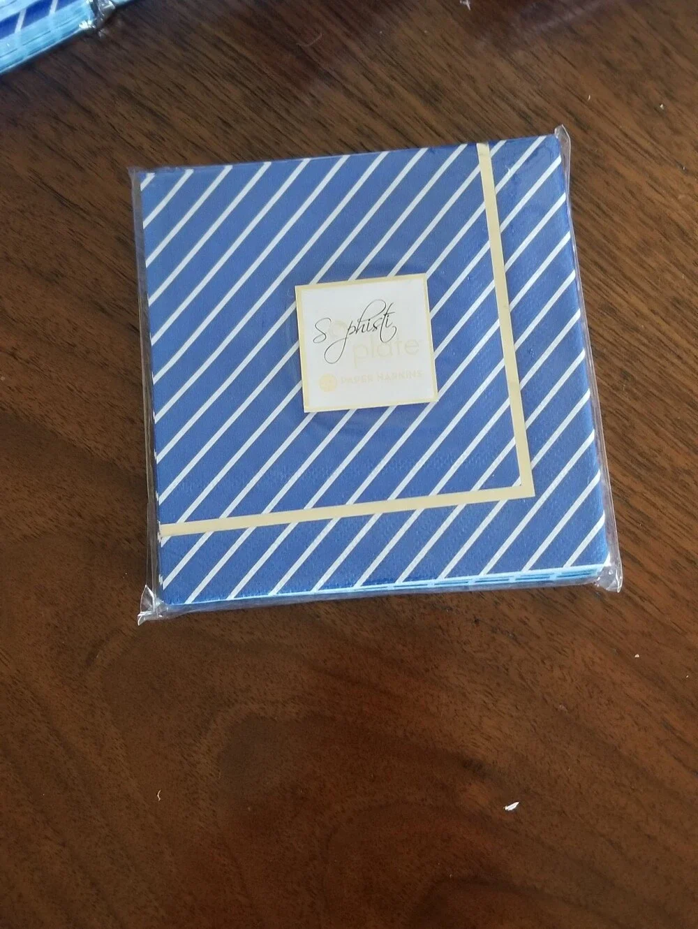 Sophistiplate Napkins Everyday Blue Cocktail and Dinner Sizes
